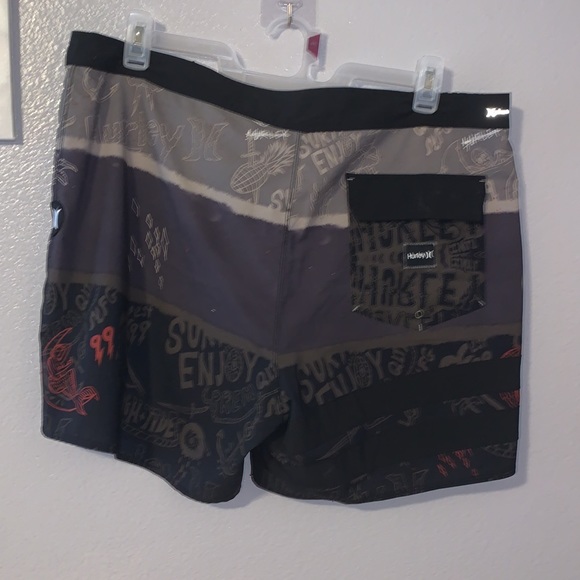 Hurley men’s 38 nautical beach swim trunks - Picture 5 of 9